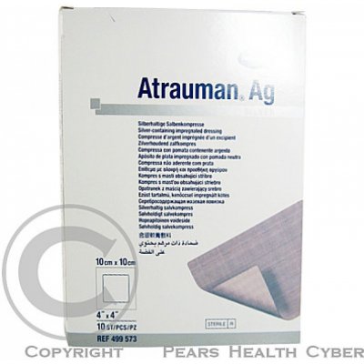 Hartmann Atrauman Ag sterilní 10 x 10 cm 10 ks – Zboží Dáma