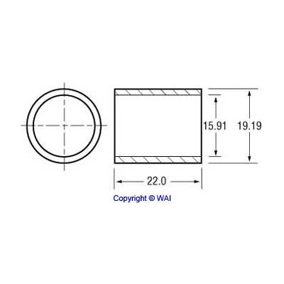 Kluzné ložisko - 15,97 x 19,12 x 19 mm | Zboží Auto