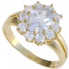 Prsteny Zlatnictví Zlatíčko zlatý luxusní prsten se zirkony 010.00338
