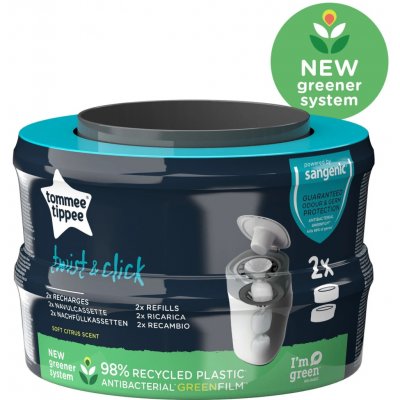Tommee Tippee Twist & Click náhradní kazeta do koše na pleny 2 ks – Sleviste.cz
