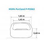Marimex MSpa Portland P-PO063 11400274 – Zboží Mobilmania
