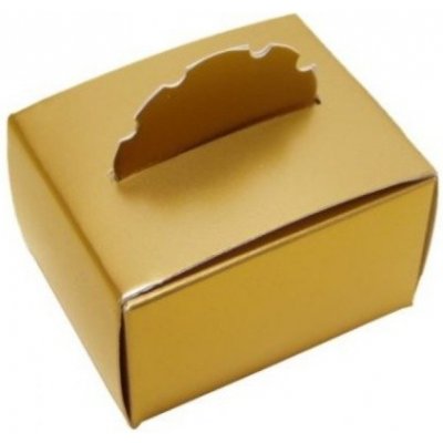 Dárková krabička 35x48x41 mm - zlatá lesklá – Zboží Dáma
