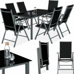 tectake 402166 zahradní hliníkový nábytek 6+1 - antracit – Hledejceny.cz