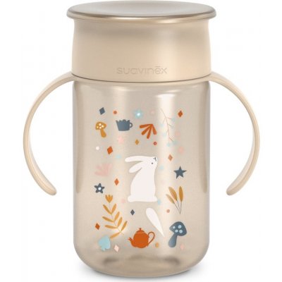 Suavinex Wonderland 360° hrníček na učení krémová 340 ml – Zboží Dáma