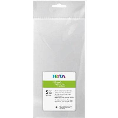 Hedvábný papír 50x70 cm 20 g/m2 10 listů bílý – Zboží Dáma