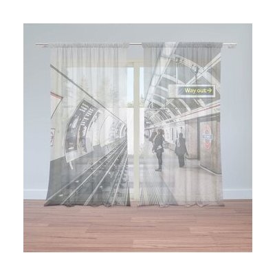 Sablio Záclony Stanice metra: 2ks 150x250cm – Hledejceny.cz