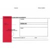Obálka Krkonošské obálky Dodejka B6 - červený pruh, oblá klopa, navlhčovací lepidlo, 1000 ks