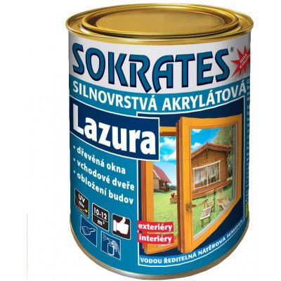 Sokrates Silnovrstvá akrylátová lazura 0,7 kg jedlová zeleň