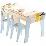 Babylike dětský stůl se židlemi children table two chairs blue 40643 – Zboží Dáma