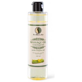 Sara Beauty Spa přírodní rostlinný masážní olej Citrónová tráva 250 ml