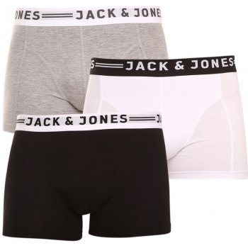 Pánské boxerky 3Pack Jack and Jones vícebarevné 12081832 light grey