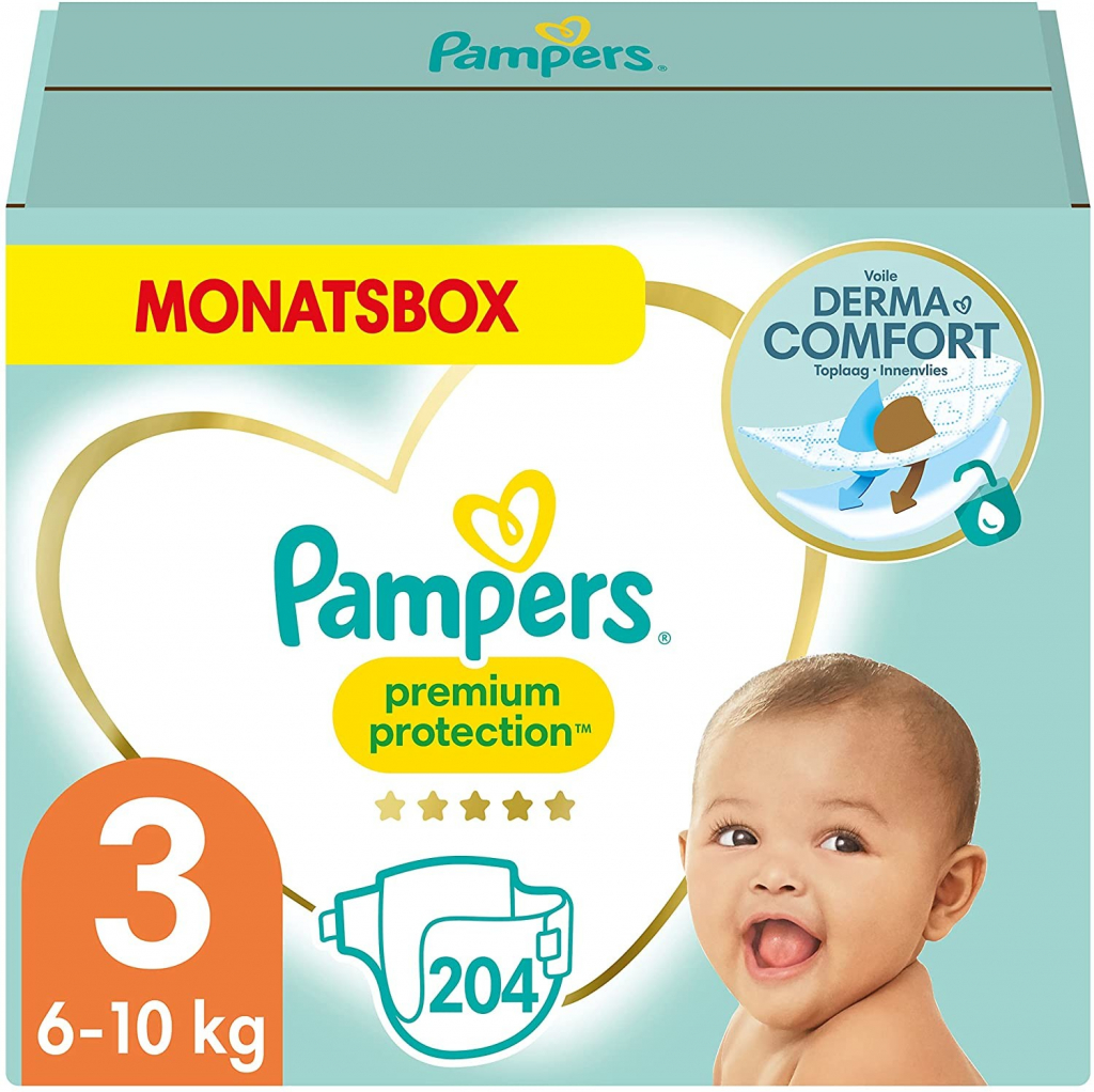 Pampers Premium 3 204 ks