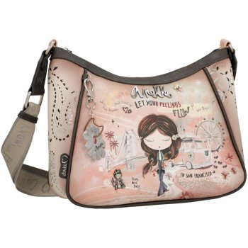 Anekke crossbody kabelka Peace & Love Pink