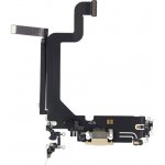 Apple iPhone 14 Pro Max - Nabíjecí Konektor + Flex Kabel (Gold), Gold – Zboží Živě