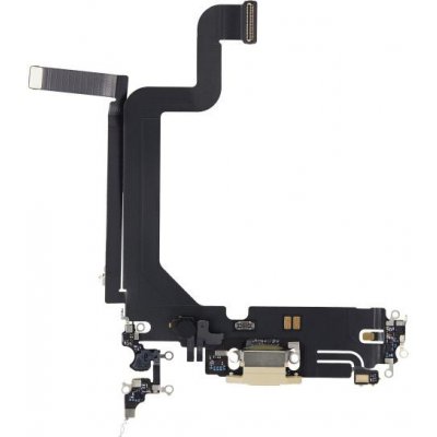 Apple iPhone 14 Pro Max - Nabíjecí Konektor + Flex Kabel (Gold), Gold – Zboží Živě