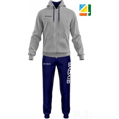 Givova King Cotone Terry 0904 šedá - tmavě modrá – Zboží Mobilmania