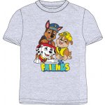 Paw Patrol Tlapková patrola Licence Chlapecké tričko Paw Patrol šedá – Zboží Mobilmania