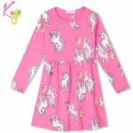 Kugo dívčí šaty dl.r. HC9358 světle růžové – Zboží Dáma