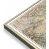 Nástěnné mapy National Geographic Čína - nástěnná mapa Executive 77 x 61 cm Varianta: mapa v hliníkovém rámu, Provedení: zlatý matný rám