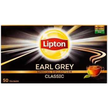 Lipton Earl Grey černý čaj 50 x 1,5 g