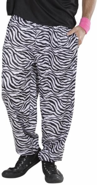 Retro kalhoty zebra 80. léta