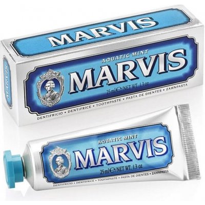 Marvis Acquatic Mint zubní pasta bez fluoridu 25 ml – Sleviste.cz