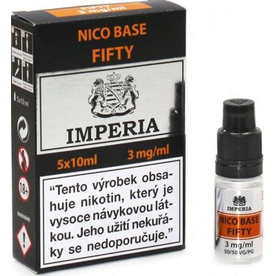 Nikotinová báze CZ IMPERIA 5x10ml PG50-VG50 3mg – Zbozi.Blesk.cz