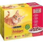 Friskies Cat kuře hovězí jehněčí a kachna ve šťávě 12 x 85 g – Zboží Mobilmania