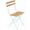Zahradní židle a křeslo Fermob Skládací židle BISTRO NATURAL Opaline Green