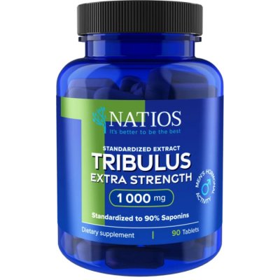 Natios Tribulus Extract 90% saponins, 1000 mg Extra Strength 90 tablet – Hledejceny.cz