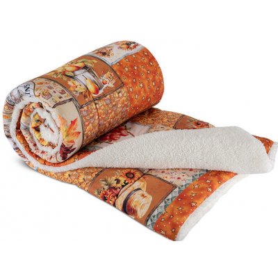 decoDoma Prošívaná beránková deka Dual Feel SAMARA 140x200 – Zboží Dáma