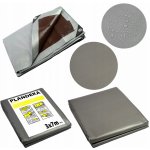 Springros Krycí plachta s oky 4x4 m extra silná 210g PE stříbrná PROTECT GA2145-XG – Zboží Mobilmania