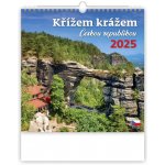 Nástěnný Křížem krážem Českou republikou 2025 – Hledejceny.cz