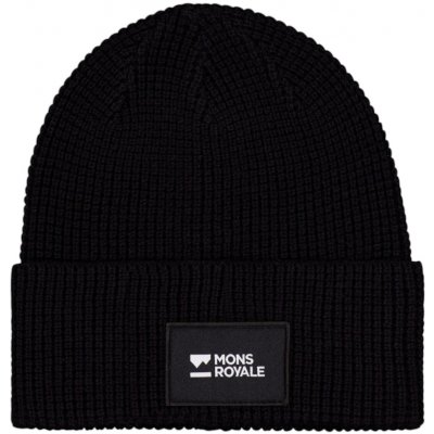 Mons Royale BLUFF MERINO BEANIE Černá Bílá – Hledejceny.cz