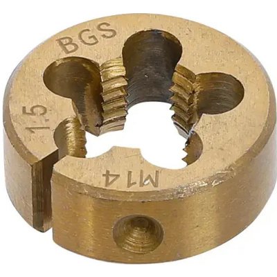 BGS 71039-3 Závitořezná kruhová čelist M14 x 1,5 mm TiN – Hledejceny.cz