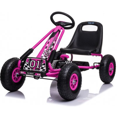 Go-kart Dětská šlapací motokára Baby Mix Razor růžová – Zboží Mobilmania