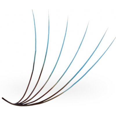 Luxury Lashes 6D řasy OMBRE Zakřivení umělých řas: D, Délka umělých řas: Mix délek 8-13 mm, Ombre: Červené – Zboží Dáma