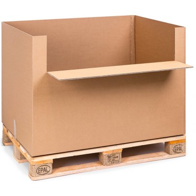 Eobaly.cz Přepravní EUROBOX 1200 x 800 x 900 5VVL s výklopným čelem - 10 ks – Zboží Živě