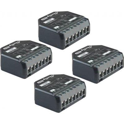 Shelly 2PM Gen4 4ks balení spínací modul s měřením spotřeby 2x 10A (WiFi, Bluetooth, Zigbee, Matter) SHELLY-2PM-GEN4-4-PACK – Hledejceny.cz