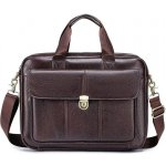 Bullcaptain pánská kožená brašna Lanes Hnědá 11L – Zboží Dáma