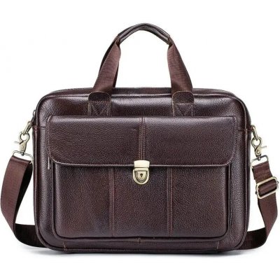 Bullcaptain pánská kožená brašna Lanes Hnědá 11L – Zboží Dáma