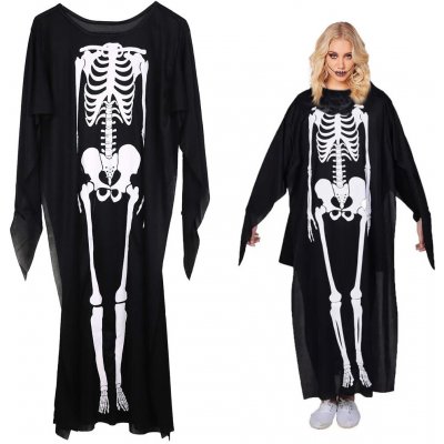 Verk Plášť s kostrou COCO Halloween 90 cm černobílá – Zboží Dáma Verk Plášť s kostrou COCO Halloween 90 cm černobílá – Zboží Dáma