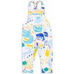 Wouki Dětské kalhoty s laclem OKAMI blue jungle – Zboží Dáma