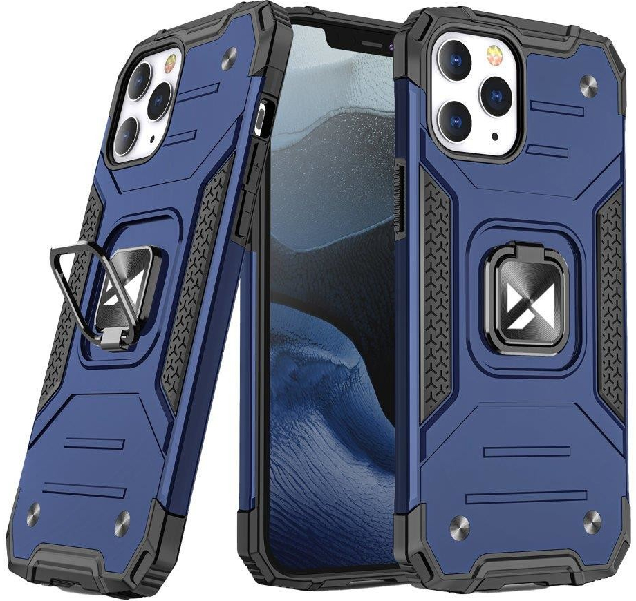 Pouzdro Wozinsky Ring Armor s magnetickým úchytem iPhone 13 mini modré
