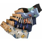 Auravia Chlapecké protiskluzové termo ponožky s ABS dopravní prostředky sada 5 párů – Zboží Mobilmania