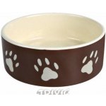 Trixie Miska keramická pes s béž.tlapkami 0,8 l 16 cm – Zbozi.Blesk.cz