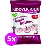 KIDDYLICIOUS Knoflíčky ovocno-zeleninové Malina s řepou 5 x 6 g – Zboží Dáma