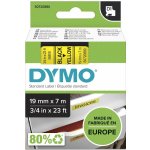 DYMO páska D1 19mm x 7m, černá na žluté, 45808, S0720880 – Zboží Živě