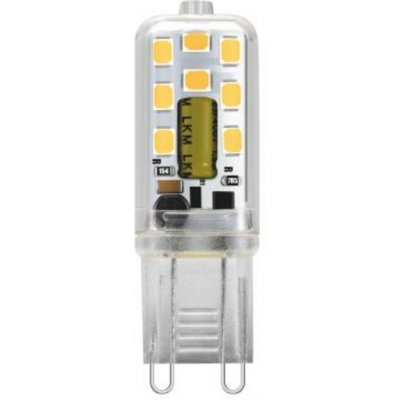 ACA Lighting LED SMD G9 plast 3W 3000K 250lm 300st. 230V Ra80 30.000h čirá G928353WWC – Zboží Mobilmania