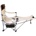 Aga Rybářské skládací křeslo s podnožkou DS717 Béžové – Zbozi.Blesk.cz